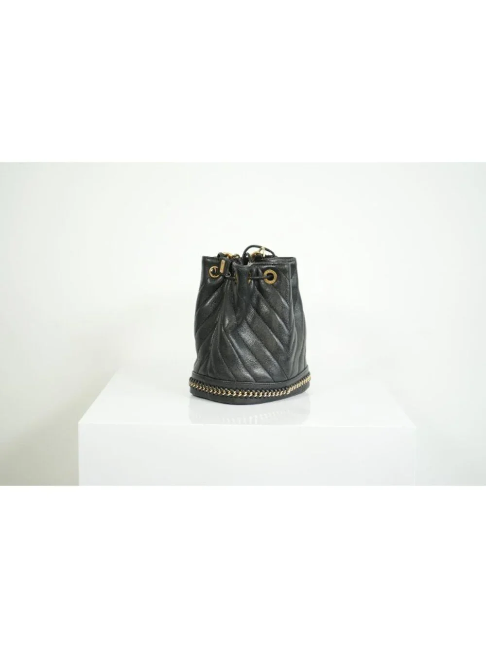 Chanel Black Paris-Cosmopolite Small Bucket Bag W/Dust Bag